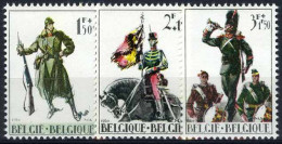 België 1293/95 - Vaderlandslievende Werken - Infanterist - Vaandeldrager - Grenadiers - Fantassin - Unused Stamps