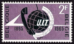 België 1333 - 100 Jaar U.I.T. - Telecommunicatie - Unused Stamps