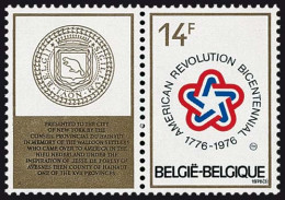 België 1797 - 200 Jaar Amerikaanse Revolutie - Tweeluik - Diptyque - Nuevos