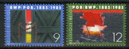 België 2167/68 - 100 Jaar Belgische Werkliedenpartij - B.W.P. - Parti Ouvrier Belge - P.O.B. - Unused Stamps