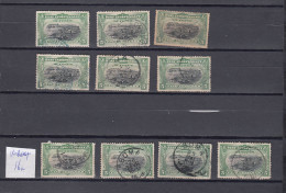 Congo Belge : Ocb Nr:  16 + 16a Lot  (zie Scan) - Used Stamps