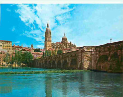 Espagne - Salamanca - Puente Romano Y Catedral - Carte Vierge - CPM - Voir Scans Recto-Verso - Salamanca