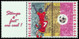 België 2892C - Gem. Uitgifte Met Nederland - Sport - Europees Kampioenschap Voetbal - Football - Met Vignet - Ungebraucht