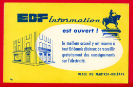 BUVARDS (Réf : BUV 067) EDF INFORMATION PLACE DU MARTROI -ORLÉANS - Electricité & Gaz