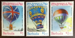 Barbuda 1983 Manned Flight Anniversary 1st Series Balloons MNH - Antigua Y Barbuda (1981-...)