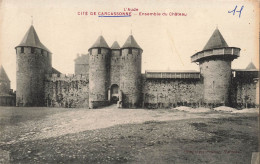 FRANCE - Carcassonne - Cité - Ensemble Du Château - Carte Postale Ancienne - Carcassonne