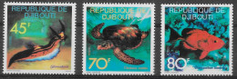 DJIBOUTI - FAUNE MARINE - N° 465 A 467 - NEUF** MNH - Marine Life