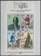 1979 GREAT BRITAIN Souvenir Sheet Of 4 Used Stamps (Scott # 874a) - Oblitérés