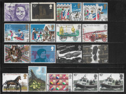 1973-1979 GREAT BRITAIN Lot Of 17 USED STAMPS CV $5.65 - Oblitérés
