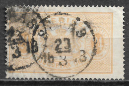 1874 SWEDEN Official USED STAMP Perf.14 (Scott # O8a) CV $22.50 - Dienstmarken