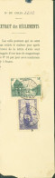 Dahomey Moitié Formulaire Postal Texte Colis Postaux Non Retirés 6e Jour Après Avis Taxe Magasinage YT 128 132 Cotonou - Lettres & Documents