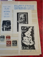 LOT EX LIBRIS ERDELELYI ISTVAN Avions Air Lettre Plus Faire Par De Deces - Bookplates