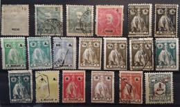 MACAO MACAU,Portugal, 1898 - 1924  Lot De 19 Timbres Anciens Carlos I ,CERES Dont Taxe , Neufs * / Obl ,BTB Cote 51 E - Sonstige & Ohne Zuordnung