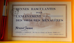 Bennes Basculantes Pour Les Ordures - Fernand Genève 188 Rue Du Château Des Rentiers Paris 13 - 1926 - Automobile