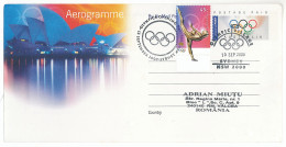 CV 26 - 1085 SYDNEY, Olimpic Games, GYMNASTICS - AEROGRAMME Cover - Used - 2000 - Tarjetas – Máximo