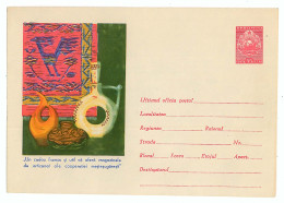 IP 63 - 39a CERAMICS, Popular ART, Romania - Stationery - Unused - 1963 - Interi Postali