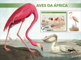 Guinea Bissau 2022, Animals, Birds Of Africa, Flamingo, BF - Fenicotteri