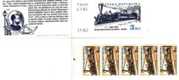 Booklet 81 Czech Republic  150th Anniversary Of The First Train In Prague 1995 - Unused Stamps