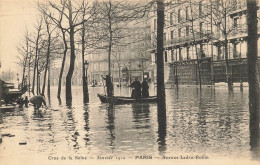 Paris * 12ème * Inondations Janvier 1910 * Avenue Ledru Rollin * Barque * Crue De La Seine - Distretto: 12