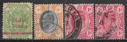 1895-1905 Transvaal Set Of 4 USED STAMPS (Michel # 45,108,132) CV €1.80 - Transvaal (1870-1909)