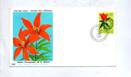 Lettre Fdc 1970 Fleur Publicite Medicale - FDC