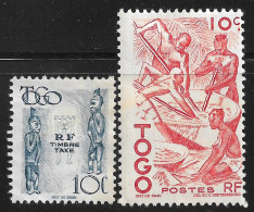 1947 TOGO Set Of 2 MLH Stamps (Michel # 195,Postage Due 38) - Nuevos