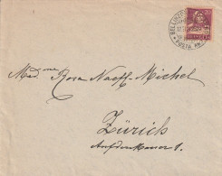 Suisse Cachet Ambulant Bellinzona - Locarno Sur Lettre 1924 - Poststempel