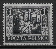 1922 POLAND / Union Of Upper Silesia With Poland MNG Stamp (Scott # 176) Rotary Press On Thin Paper, Perf.12½ - Nuevos