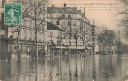 Paris * 12ème * Inondations Janvier 1910 * Boulevard Diderot , Carrefour Charenton Beccaria * Crue De La Seine - Arrondissement: 12