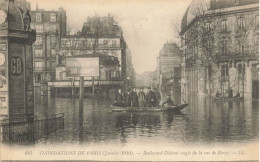 Paris * 12ème * Inondations Janvier 1910 * Boulevard Diderot , Angle De La Rue De Bercy * Crue De La Seine - District 12