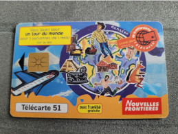 Télécarte 51 Unités Nouvelle Frontières - Pubblicitari