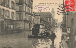 Paris * 12ème * Inondations Janvier 1910 * Rue De Bercy , Angle De L'avenue Ledru Rollin * Barque * Crue De La Seine - Distretto: 12