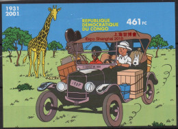 Congo- Kinshasa  Tintin Au Congo 2001 XXX - Nuevos