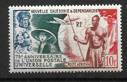 NEW CALEDONIA 1949 AIRMAL 75th UPU ANNIVERSARY  MNH - Unused Stamps