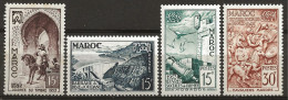 MAROC Colo:, **, N° YT 323 à 326, Suite, TB - Unused Stamps
