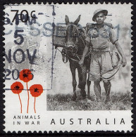 AUSTRALIA 2014 70c Multicoloured, Animals In War-Soldier And Donkey FU - Used Stamps