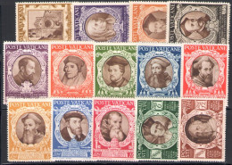 1946 Vaticano, Francobolli Nuovi, Annata Completa 14 Valori, 12 Posta ORDINARIA + 2 Espressi MNH ** - Ganze Jahrgänge