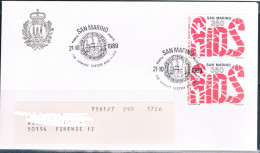 SAN MARINO 1989 - "The Immune System And AIDS ", Annullo Speciale. - Enfermedades