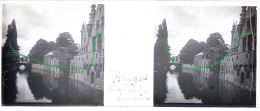 Glasplaat - Plaque Verre. Paleis Van 't Vrije (Brugge - Bruges) - Diapositivas De Vidrio