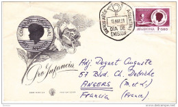 ARGENTINE 1958 FDC ENFANCE Yvert PA 51, Michel 668 - FDC