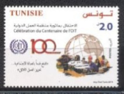 Tunisie 2019- Centenaire De L'Organisation International De Travail Série (1v) - Tunesien (1956-...)