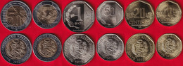 Peru Set Of 6 Coins: 10 Centimos - 5 Soles 2022 UNC - Peru