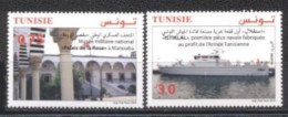 Tunisie 2019- Le Navire "Istiklal" Et Le Musée Militaire National "Palais De La Rose" à Manouba Série (2v) - Tunesien (1956-...)