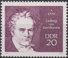 1970 DDR ** Mi:DD 1537, Sn:DD 1169, Yt:DD 1231, Sg:DD E1259, Ludwig Van Beethoven (1770–1827) - Neufs