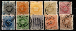Angola 1870 - Lot Aus Mi.Nr. 1 - 9 - Gestempelt Used - Unterschiedliche Zähnungen - Angola