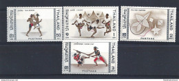 1966 Tailandia - SG 553-556 Giochi Asiatici 4 Valori MNH** - Thailand