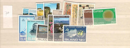 1970 MNH Iceland, Year Complete, Postfris** - Volledig Jaar