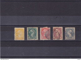 CANADA 1870 VICTORIA Yvert 28-30 + 32-33 Oblitérés, Used Cote Yvert : 38,00 Euros - Used Stamps