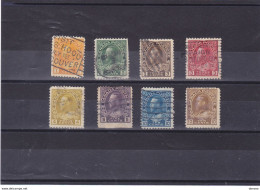 CANADA 1918 GEORGE V Yvert 108-113 +  116-117 Oblitéré, Used Cote : 7.50 Euros - Used Stamps