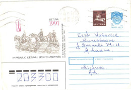 Lithuania:Cover With Stamp From Lithuania To Estonia, 1991 - Lituanie